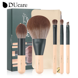 Set 5 cọ trang điểm DUcare Kabuki chuyên nghiệp kèm túi đựng