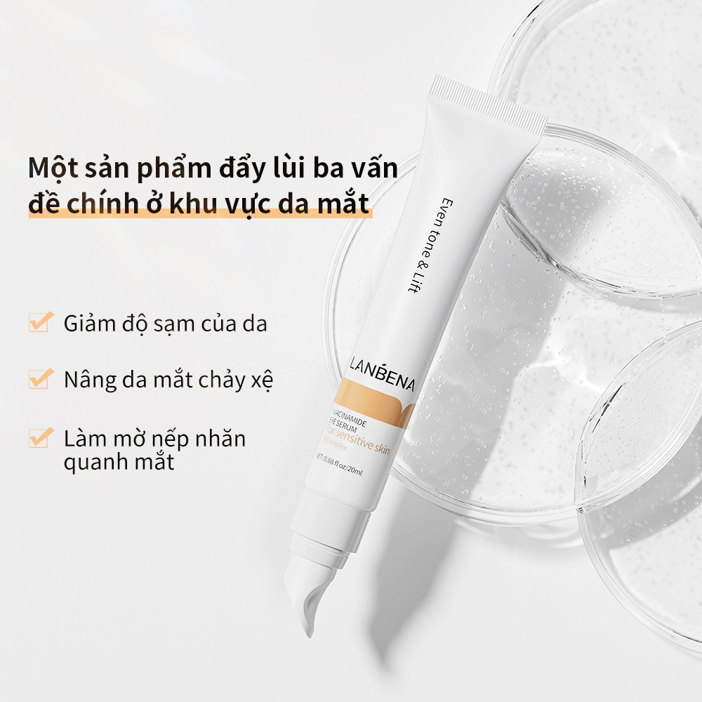 Kem Dưỡng Mắt Lanbena Niacinamide Làm Sáng Quầng Giảm Thâm Mắt Bọng Làm Săn Chắc Serum Dưỡng Da Vùng Mắt (20ml) | BigBuy360 - bigbuy360.vn