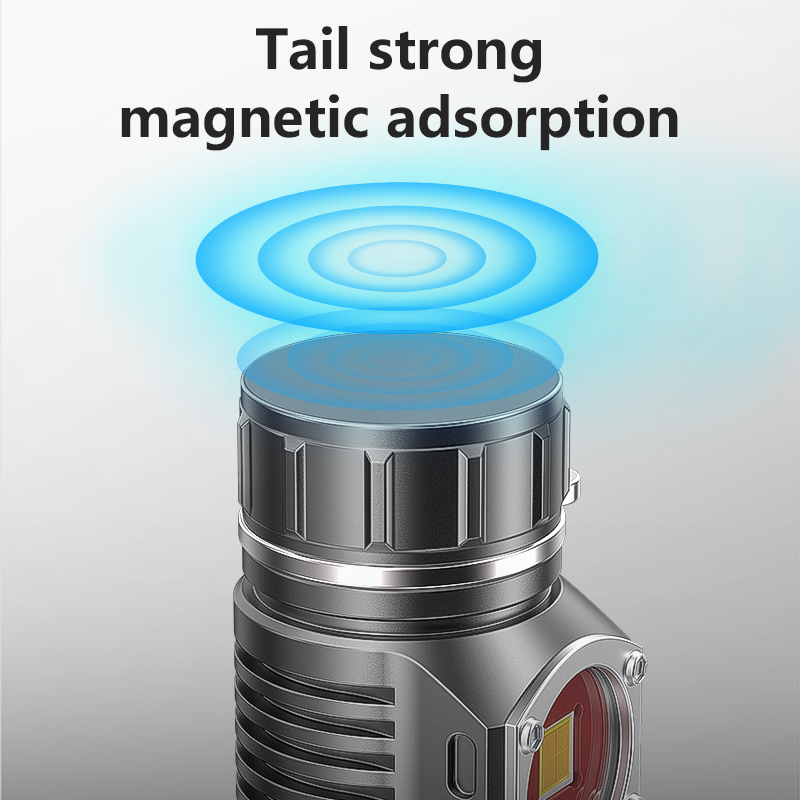 SmilingShark ES16 Đèn Pin Mini Móc Khóa Siêu Sáng 7 Chế Độ Có Nam Châm Sạc Cho Ourdoor Campingn Đi Bộ Đường Dài Runing