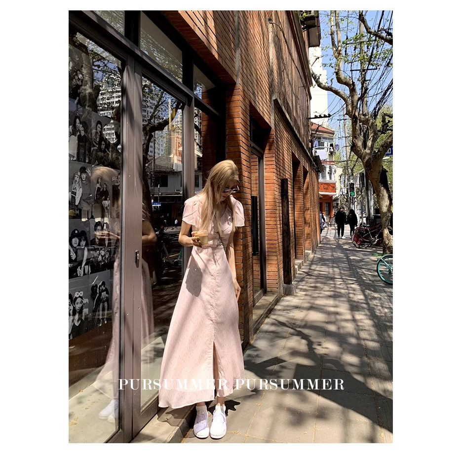 Đầm Dài Phối Bèo Nhún Thời Trang Mới 2023