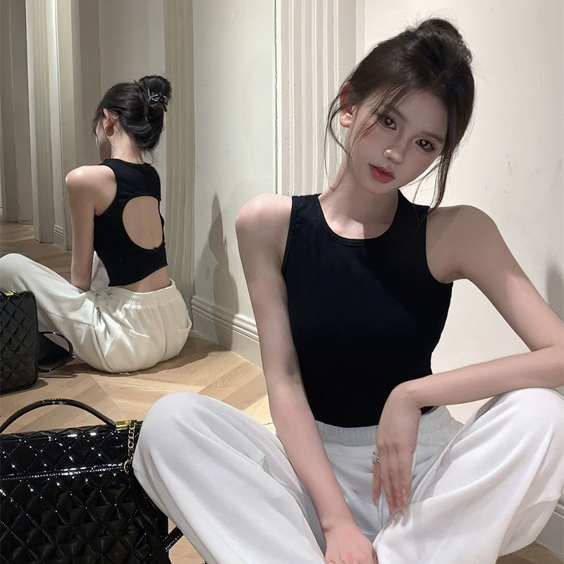 Áo Hai Dây Ngắn Dáng Ôm Gợi Cảm Hợp Thời Trang Mùa Hè Cho Bạn Gái Áo Croptop nữ