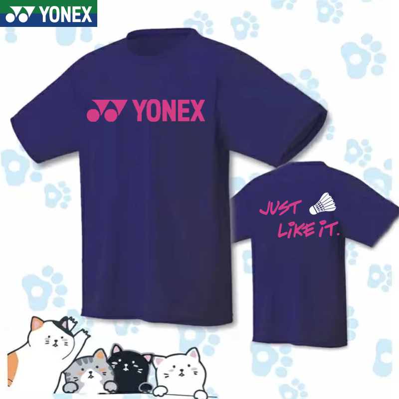 Áo Thun Thể Thao Yonex Tay Ngắn Thoáng Khí Thoải Mái Cho Cặp Đôi