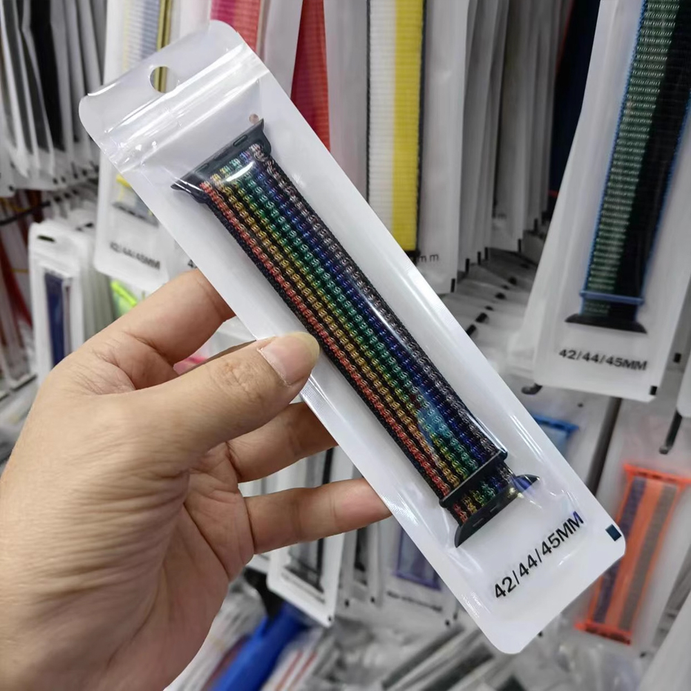 Dây Đeo Nylon Cho Đồng Hồ Thông Minh Apple watch 49mm 44mm 40mm 42mm 38mm 41mm 45mm iWatch Series 3 4 5 se 6 7 8 Ultra