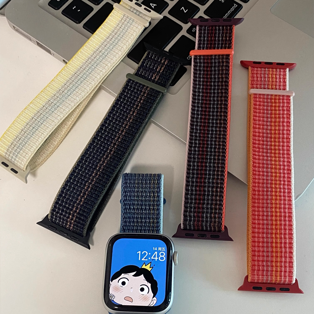 Dây Đeo Nylon Cho Đồng Hồ Thông Minh Apple watch 49mm 44mm 40mm 42mm 38mm 41mm 45mm iWatch Series 3 4 5 se 6 7 8 Ultra