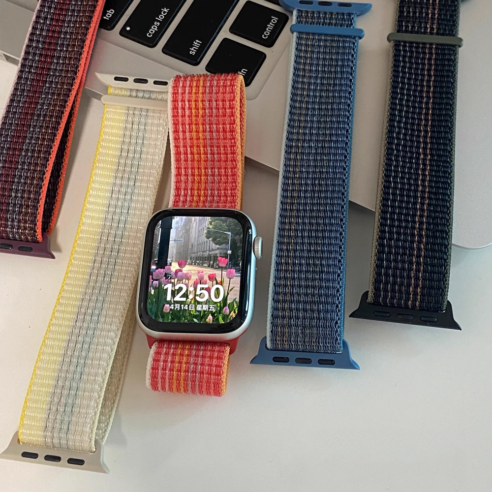 Dây Đeo Nylon Cho Đồng Hồ Thông Minh Apple watch 49mm 44mm 40mm 42mm 38mm 41mm 45mm iWatch Series 3 4 5 se 6 7 8 Ultra
