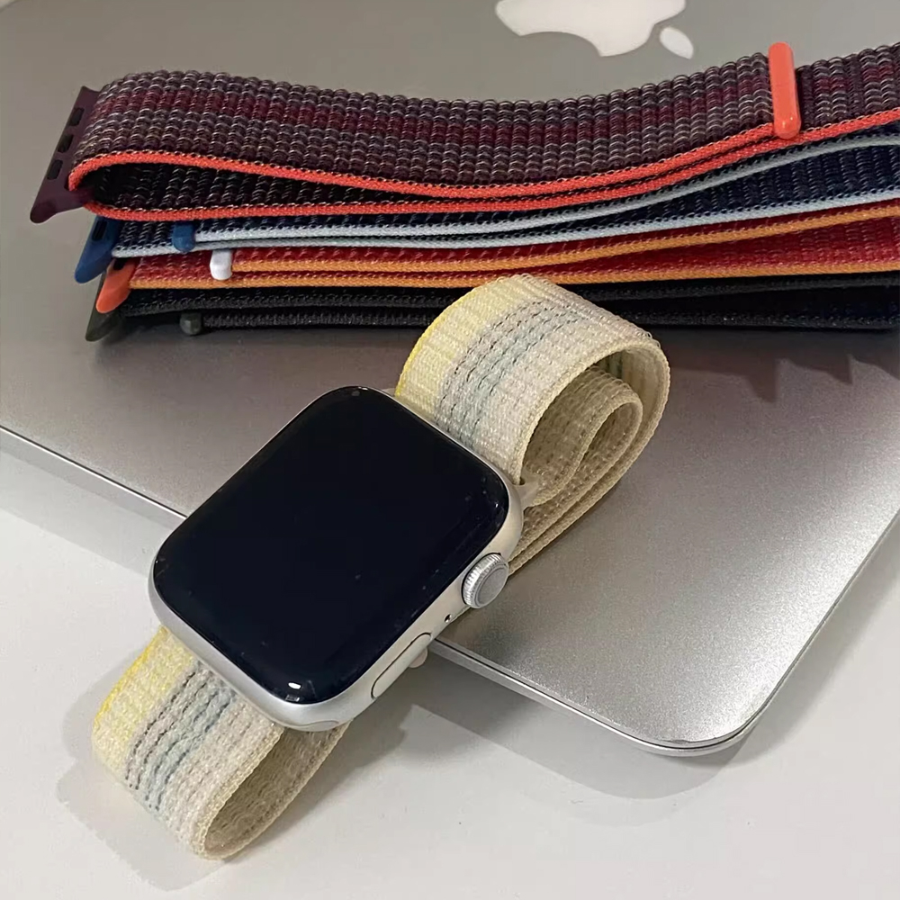 Dây Đeo Nylon Cho Đồng Hồ Thông Minh Apple watch 49mm 44mm 40mm 42mm 38mm 41mm 45mm iWatch Series 3 4 5 se 6 7 8 Ultra