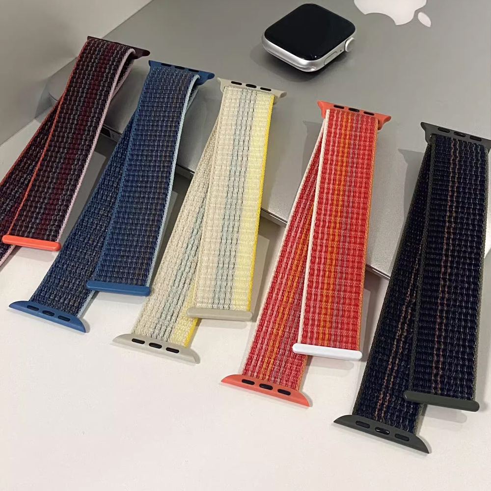 Dây Đeo Nylon Cho Đồng Hồ Thông Minh Apple watch 49mm 44mm 40mm 42mm 38mm 41mm 45mm iWatch Series 3 4 5 se 6 7 8 Ultra