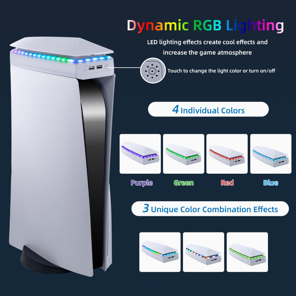 Mcbazel Quạt Tản Nhiệt Làm Mát Với Đèn rgb Cho Máy Chơi Game ps5