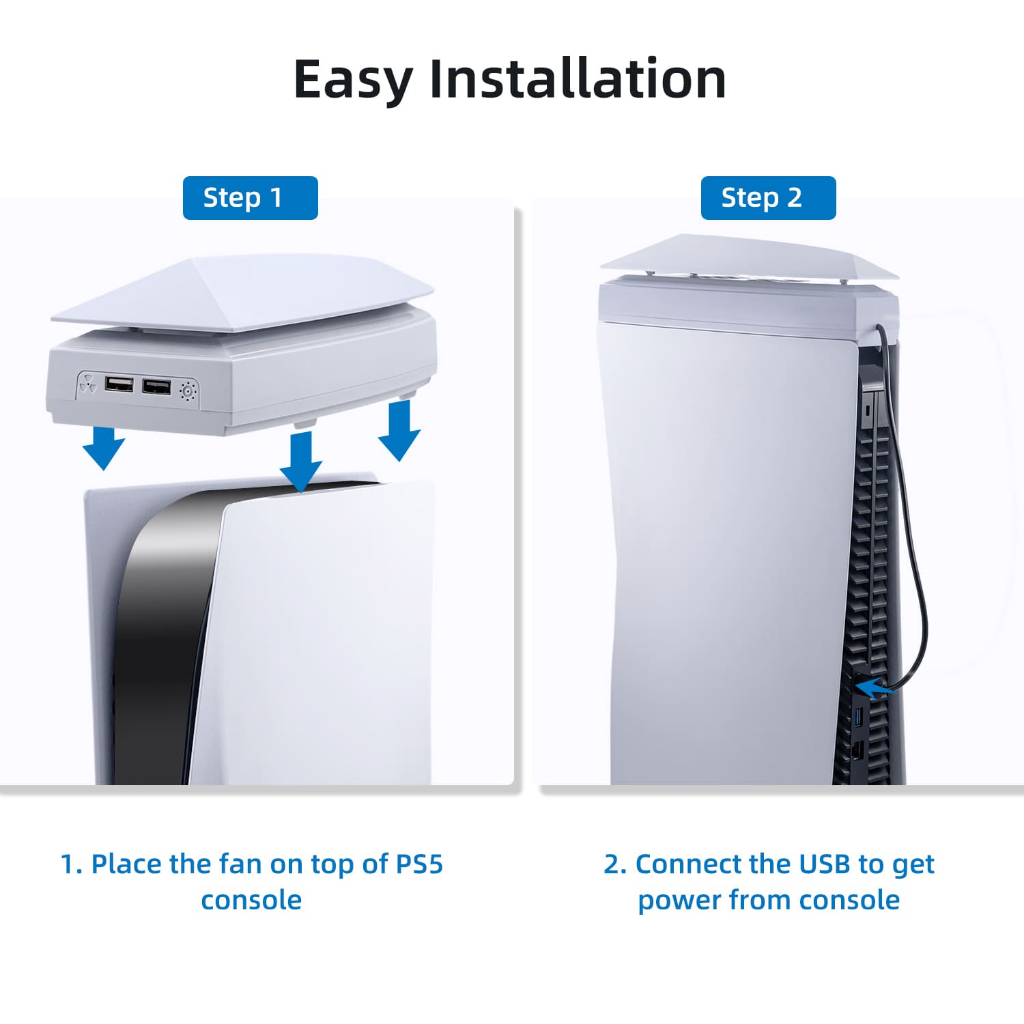 Mcbazel Quạt Tản Nhiệt Làm Mát Với Đèn rgb Cho Máy Chơi Game ps5