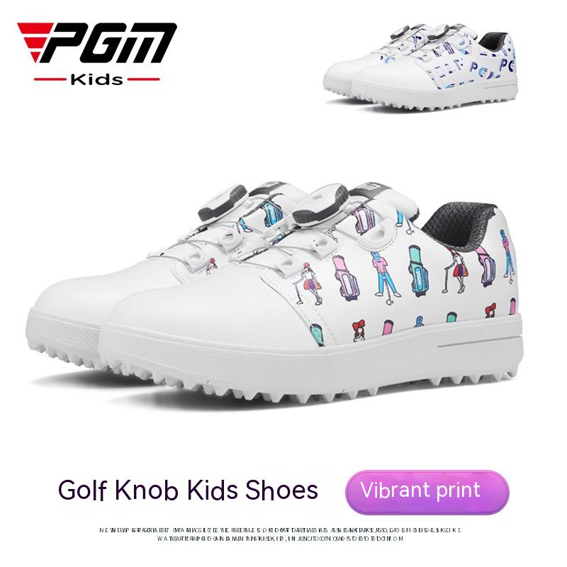 Giày Đánh Golf Pgm Chống Thấm Nước Chống Mòn Phong Cách Mới Cho Bé XZ241