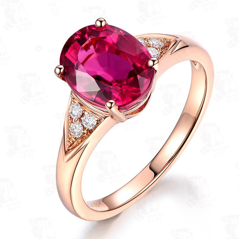 Âu Mỹ Hàng Mới Bán Chạy Nhẫn Hở Mạ Vàng Hồng 18k Đính Đá Nhiều Màu Sắc Phong Cách Hàn Quốc Thời Trang Độc Đáo