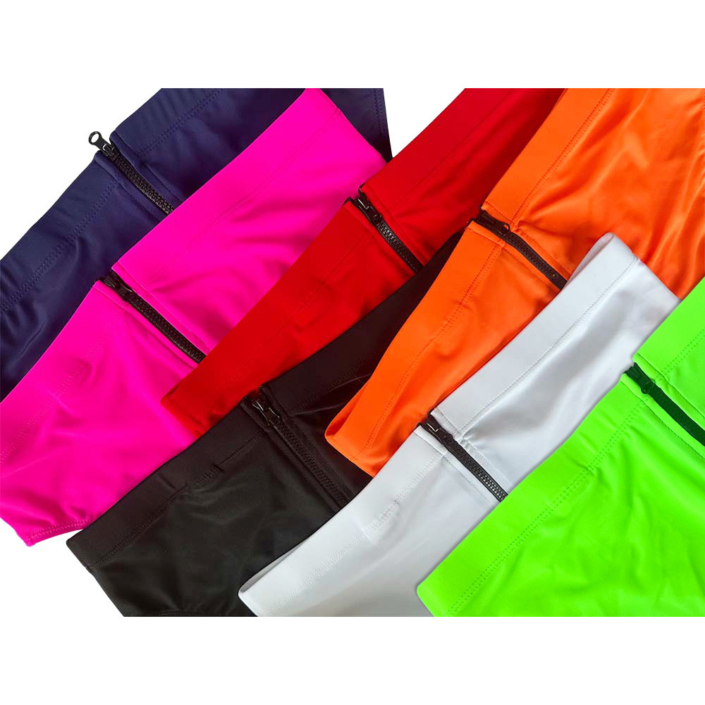 Quần Bơi Tam Giác Lưng Thấp Màu Trơn Có Khóa Kéo Gợi Cảm Cho Nam GG635