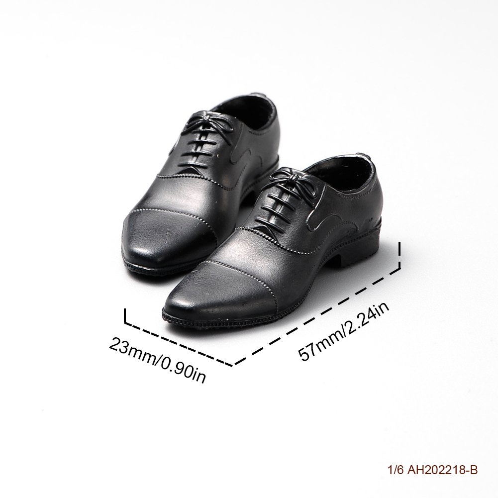 Người Kiến Tỉ Lệ 1 / 6 Độc Đáo Sống Động202208 Mô Hình Đôi Giày Da Đen Cho Búp Bê 12 "