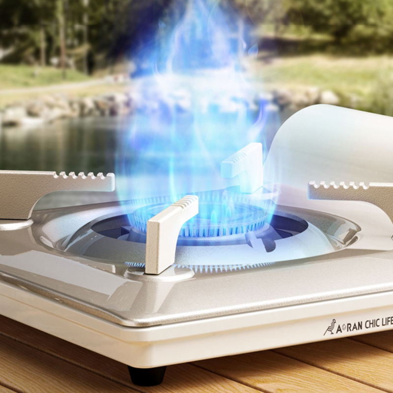 S&S Bếp Ga Mini di động màu trắng cho các hoạt động ngoài trời