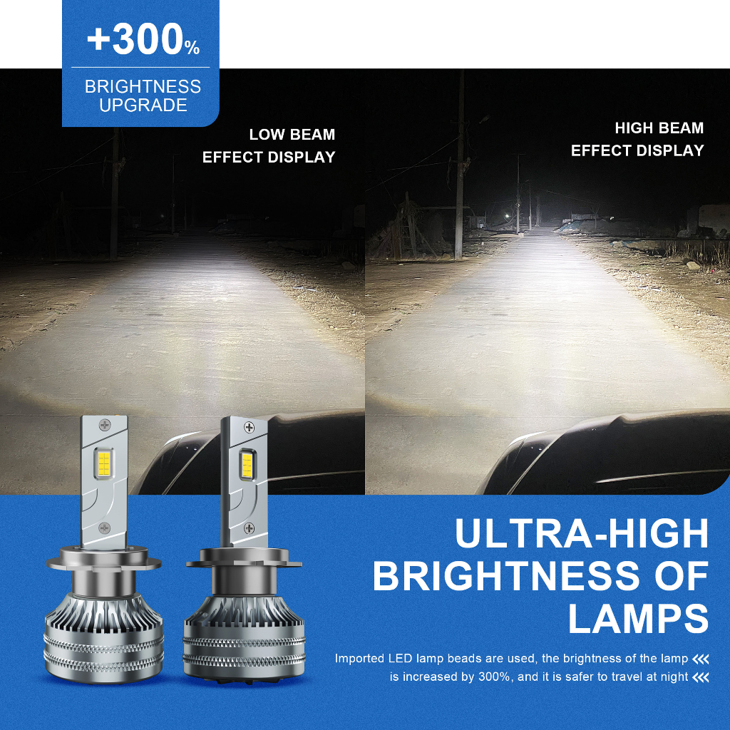 Ultra Cặp Đèn Pha Siêu Sáng 90W - H1 / H4 / H7 / H8 / H9 / H11 / 9005 / 9006-1 Cặp Chất Lượng Cao Cho Xe Hơi