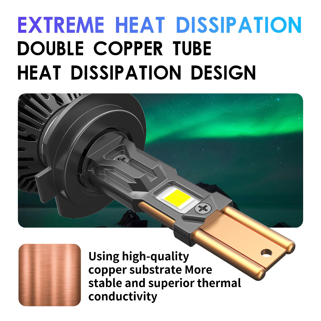 1 Cặp Bóng Đèn Pha LED 160W 20000LM H1 H4 H7 H11 H8 9005 9006 HB3 HB4 Cho Xe Hơi