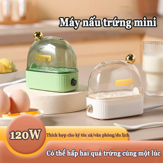 Máy hấp trứng Máy đánh trứng mini đa năng Tự động tắt nguồn Luộc 2 quả trứng cùng lúc