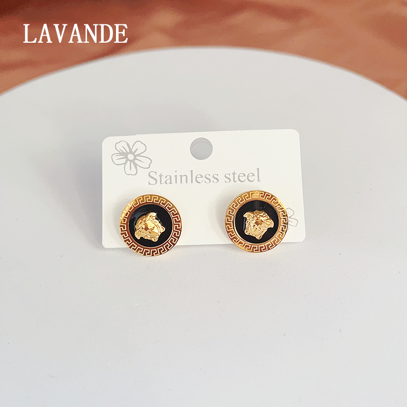Bông Tai Mạ Vàng 18K Chống Thấm Nước Không Phai Màu Sang Trọng E01H01
