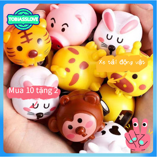💫Mua 10 tặng 2💫Đồ Chơi Xe Kéo mini Họa Tiết Động Vật Hoạt Hình Dễ Thương Vui Nhộn Làm Quà Tặng Cho Bé