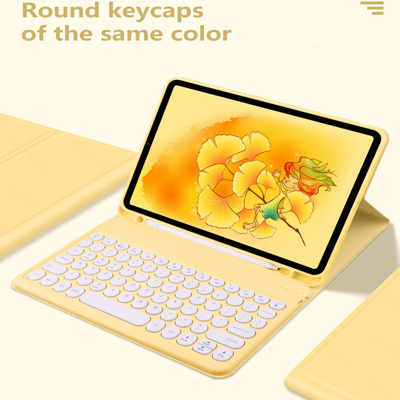 Bao Da Máy Tính Bảng Kèm Bàn Phím Bluetooth Cho iPad 10th Gen 10 9.7 '' iPad 5th 6th 10.2 '' 7th 8th 9th Gen 10.9 '' Air 4 5 Pro 9.7 11