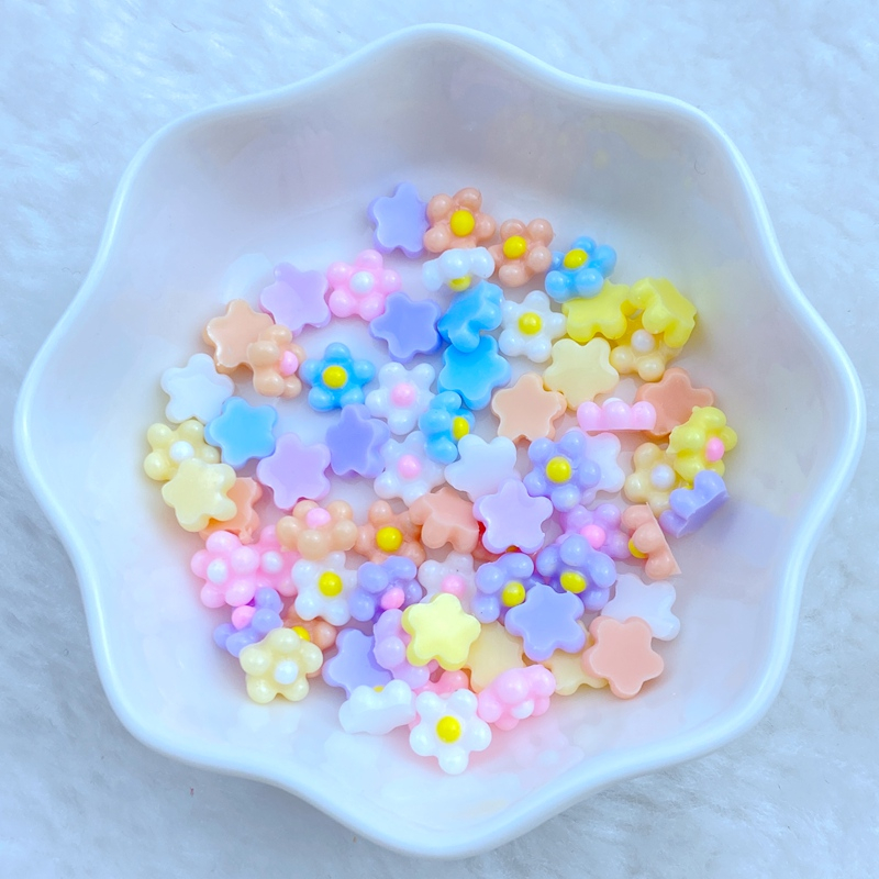 100 cái bộ 7mm mini làm móng tay frangipani nhựa trang trí thủ công mỹ nghệ trang trí nội thất trang trí trang trí dress up phụ kiện làm móng