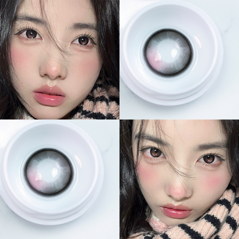 Bộ 2 Thấu Kính Yimeixi  lentilles 14.2mm 2 Màu Tự Nhiên Thoải Mái Dùng Hóa Trang Phù Thủy Nửa Năm