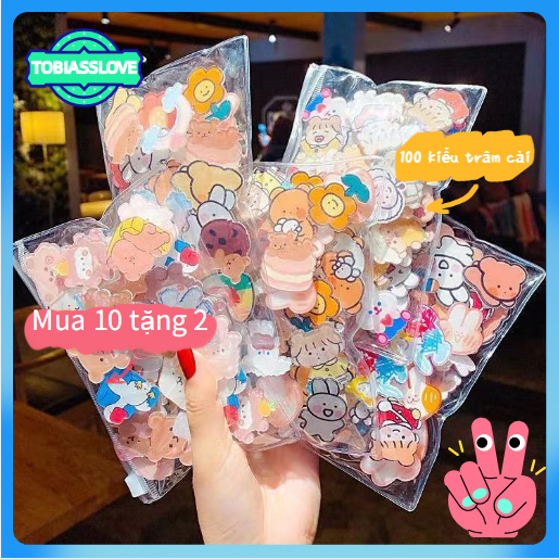 💫Mua 10 tặng 2💫100 kiểu trâm cài Huy Hiệu Cài Áo Hình Gấu Hoạt Hình Dễ Thương