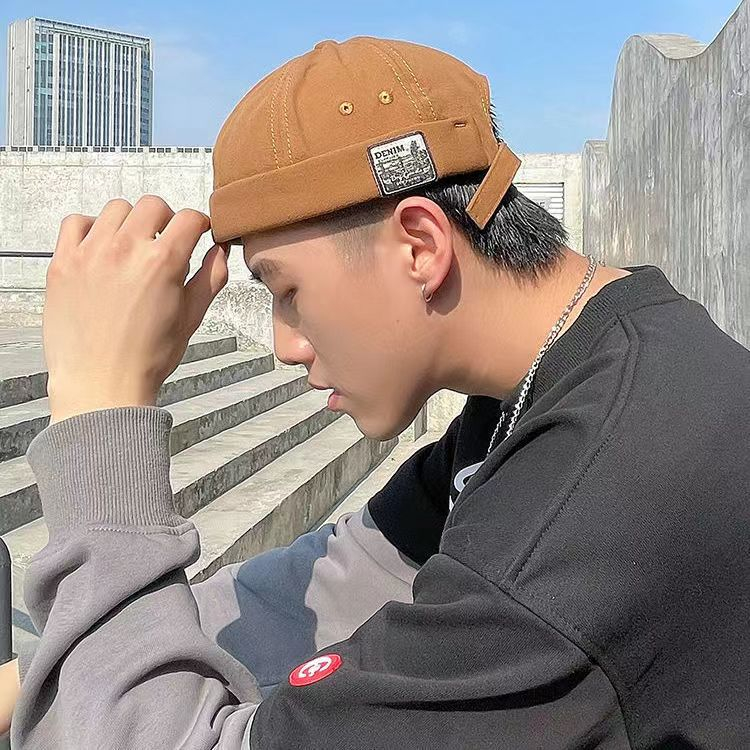 Mũ beanie DENIM Không Vành Màu Trơn Thời Trang Cho Nam Và Nữ