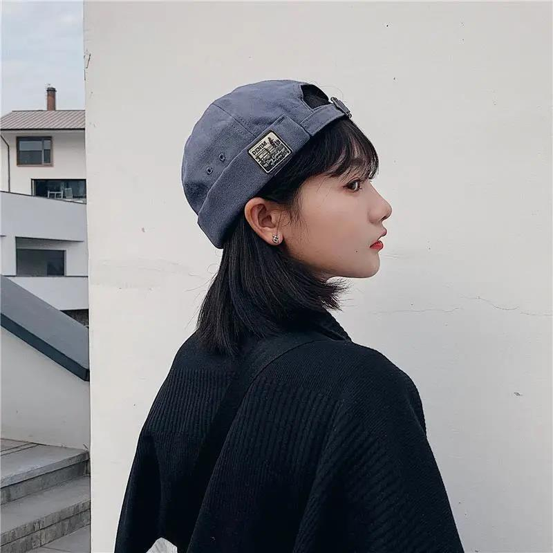 Mũ beanie DENIM Không Vành Màu Trơn Thời Trang Cho Nam Và Nữ