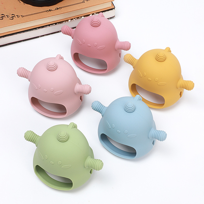 Đồ chơi ngậm nướu MAMIMAMIHOME silicone kiểu khủng long dành cho trẻ em