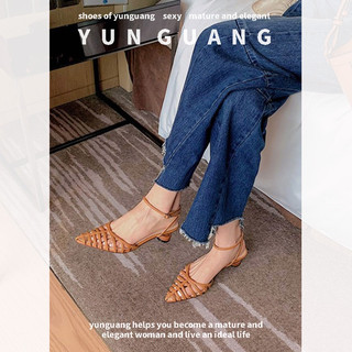 Giày Cao Gót Mũi Nhọn Phong Cách Vintage Thời Trang Cho Nữ