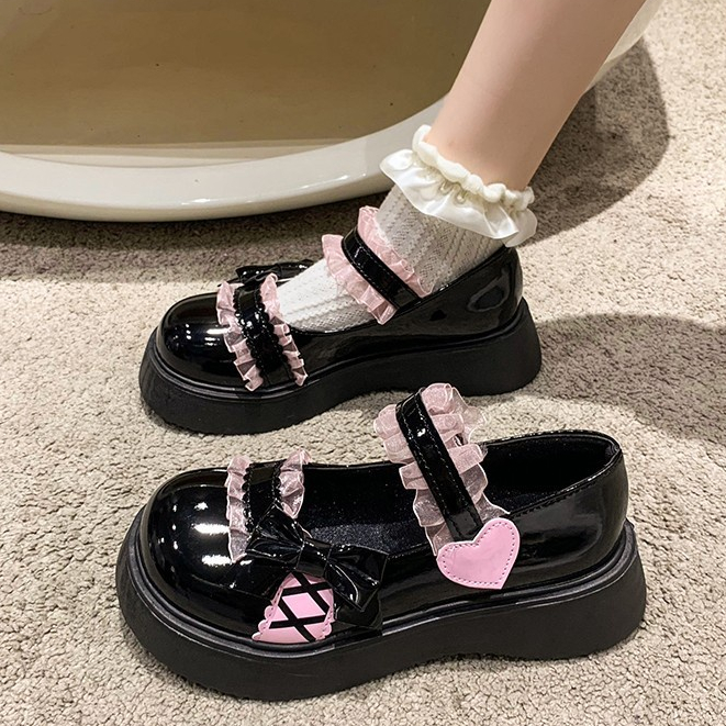 Giày Búp Bê Nữ Giày Lolita Da Mềm Màu đen Phong Cách Mary Jane Nhật Bản Lolita 2023 HZFWS0681