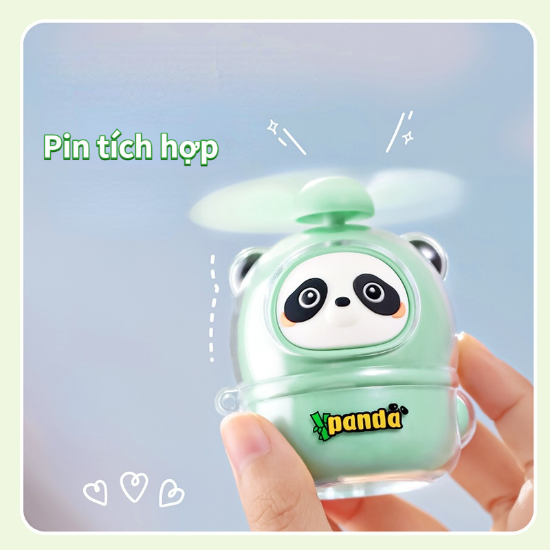 Quạt mini sạc usb Hình Gấu Trúc Dễ Thương Sáng Tạo
