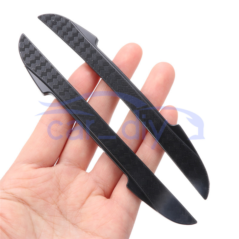 Bộ 4 Miếng Dán Silicone 3D Chống Trầy Trang Trí Tay Cầm Cửa / Gương Chiếu Hậu Xe Hơi