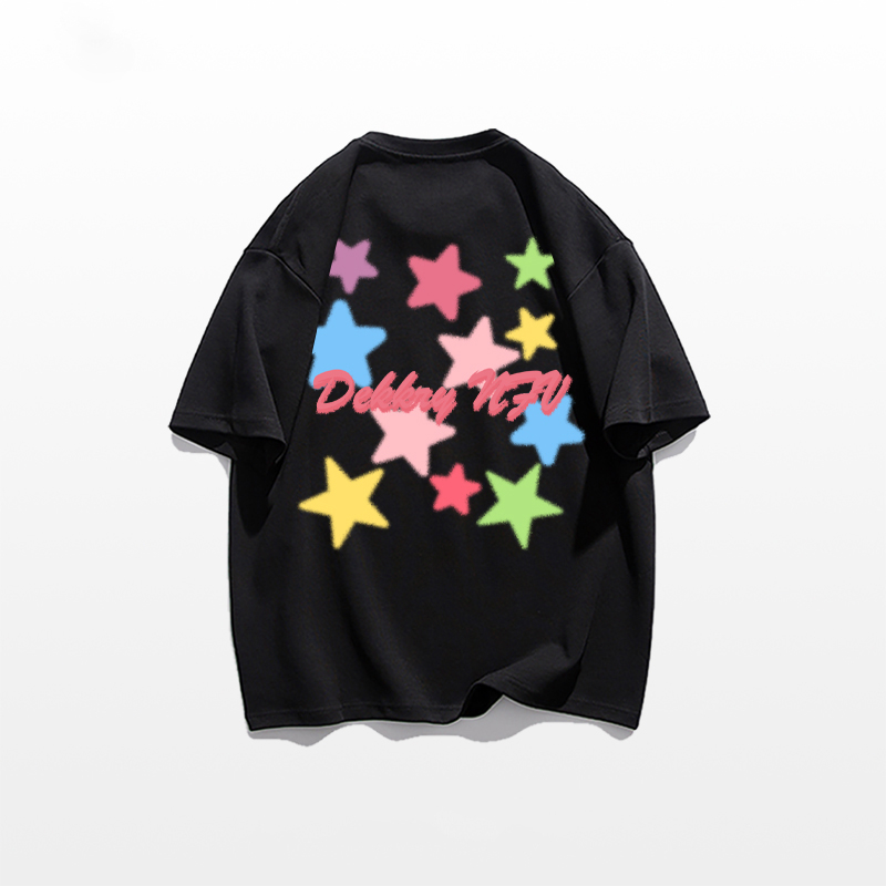 Áo Thun cotton Tay Lửng Dáng Rộng In Chữ LALISAS niche Thời Trang Cho Nữ