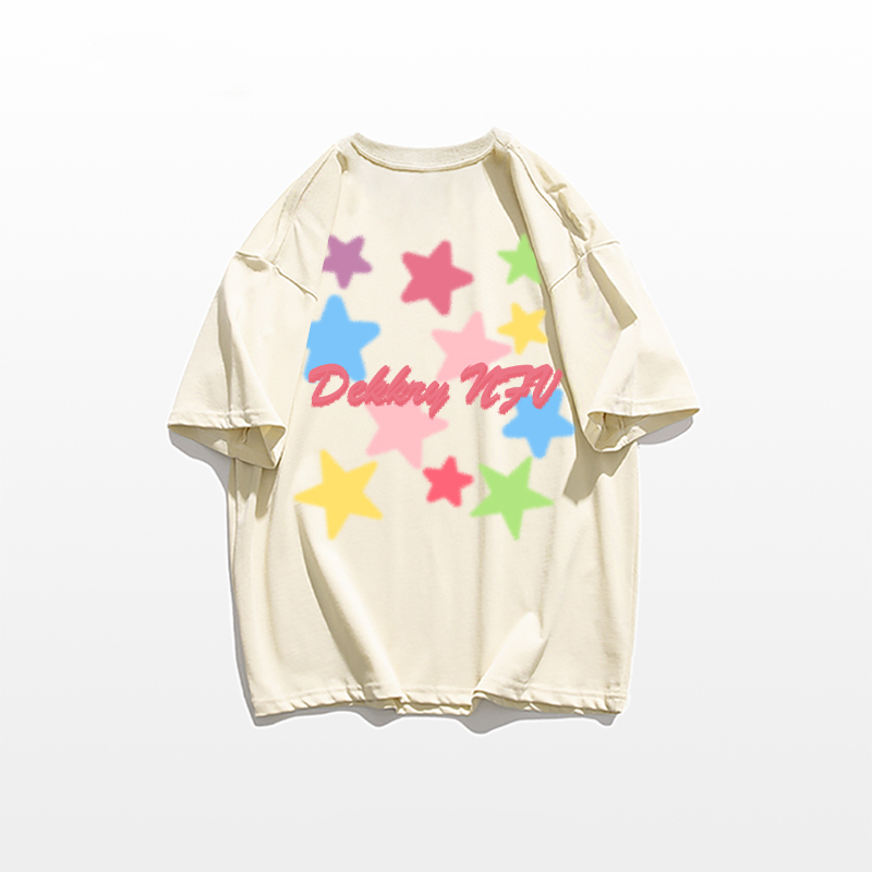 Áo Thun cotton Tay Lửng Dáng Rộng In Chữ LALISAS niche Thời Trang Cho Nữ