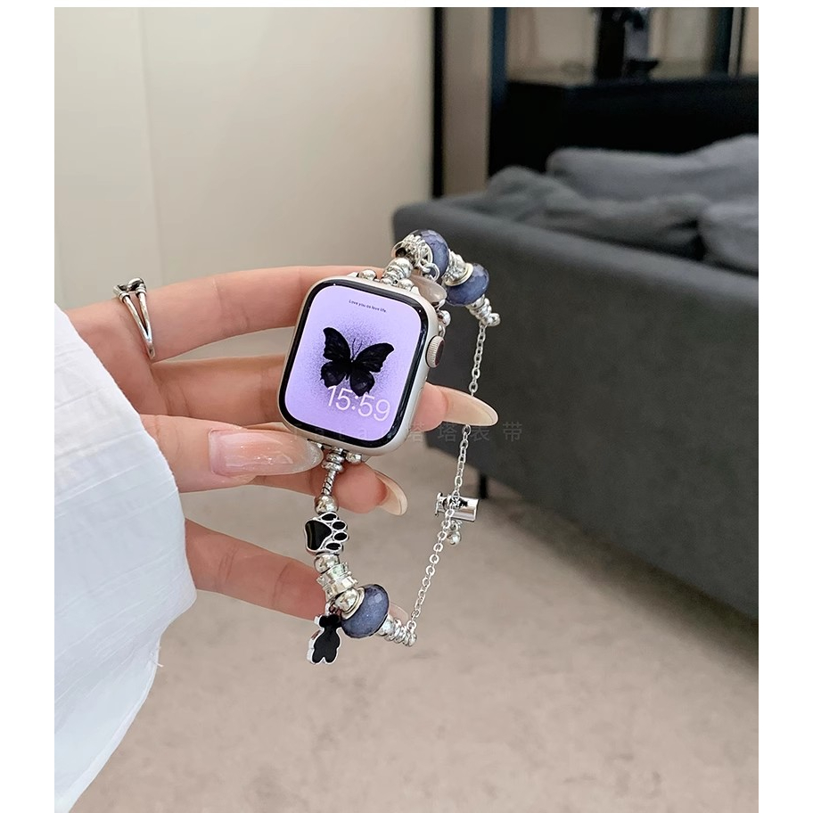 Dây Đeo Thay Thế Bằng Pha Lê Cho Đồng Hồ Apple iwatch 44MM SE 6 40MM