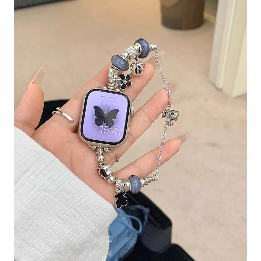 Dây Đeo Thay Thế Bằng Pha Lê Cho Đồng Hồ Apple iwatch 44MM SE 6 40MM