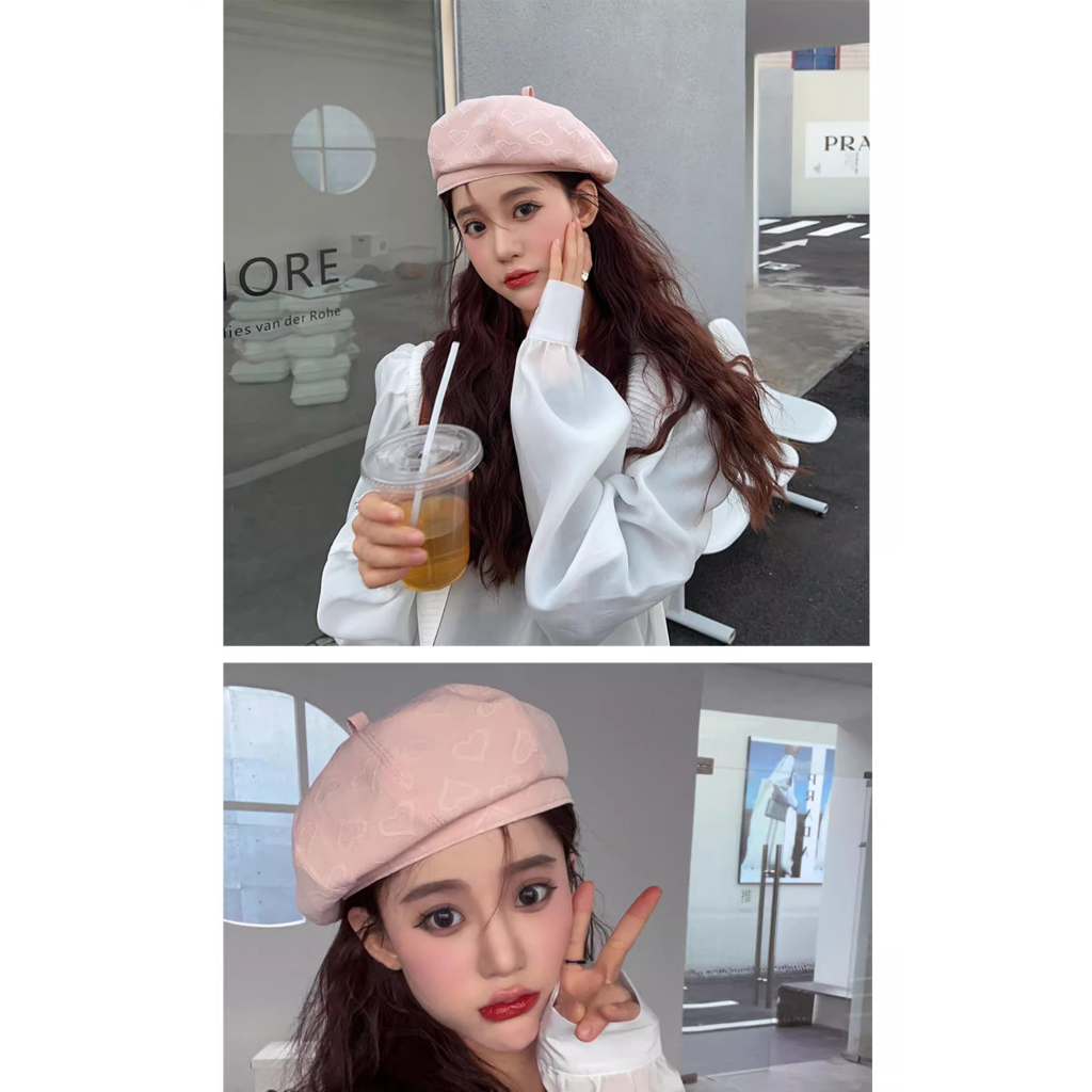 Mũ Nồi Phong Cách Họa Sĩ Ngọt Ngào Dễ Thương Thời Trang Mùa Xuân Niche