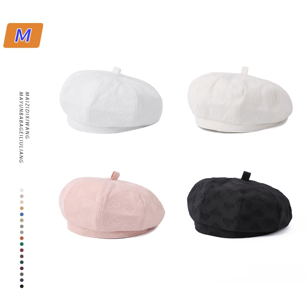 Mũ Nồi Phong Cách Họa Sĩ Ngọt Ngào Dễ Thương Thời Trang Mùa Xuân Niche