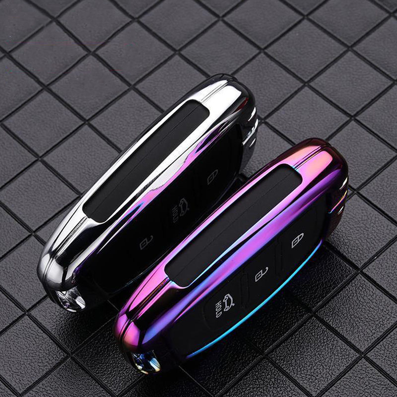 Vỏ Bảo Vệ Chìa Khóa Xe Hơi Hyundai i10 Tucson Elantra 3 Nút Bằng Hợp Kim Ốp khoá i10 vỏ chìa khoá i10