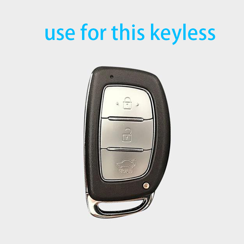 Vỏ Bảo Vệ Chìa Khóa Xe Hơi Hyundai i10 Tucson Elantra 3 Nút Bằng Hợp Kim Ốp khoá i10 vỏ chìa khoá i10