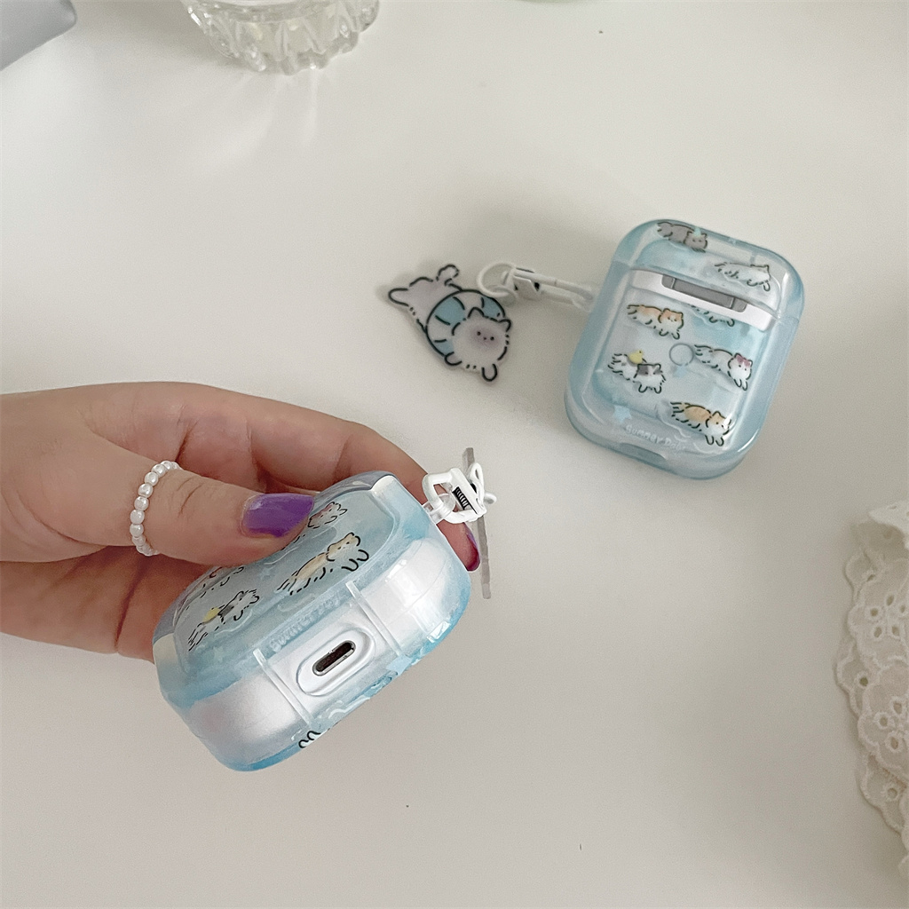 Ốp Hộp Đựng Tai Nghe Nhét Tai Silicon Hình Hoạt Hình Cho iphone AirPods Pro AirPods 1 / 2 / 3