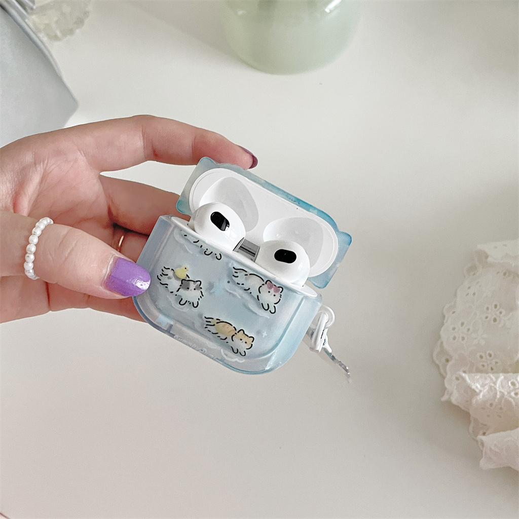 Ốp Hộp Đựng Tai Nghe Nhét Tai Silicon Hình Hoạt Hình Cho iphone AirPods Pro AirPods 1 / 2 / 3