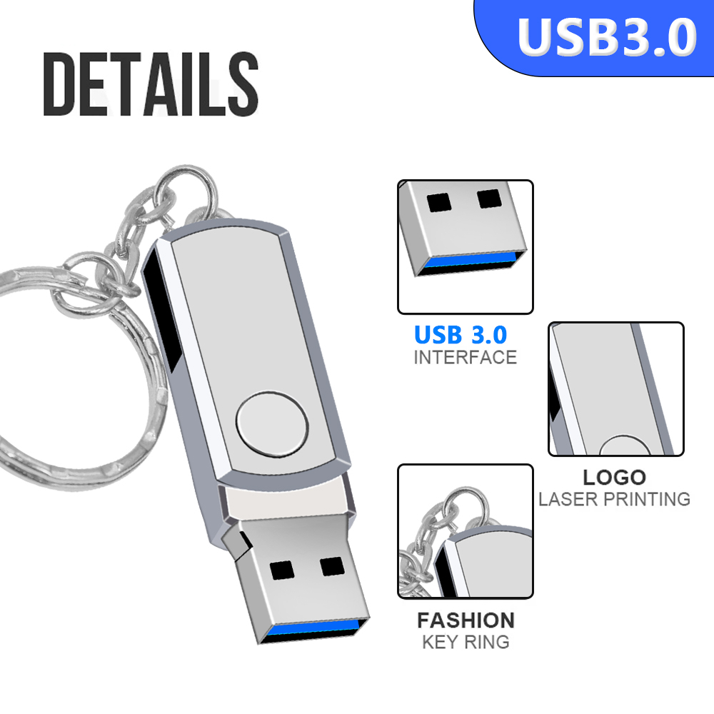 Ổ Đĩa Flash USB 3.0 2TB 128G 64G 16G 8GB Logo Tùy Chỉnh Tốc Độ Cao USB 3.0 32G Cho PC | BigBuy360 - bigbuy360.vn