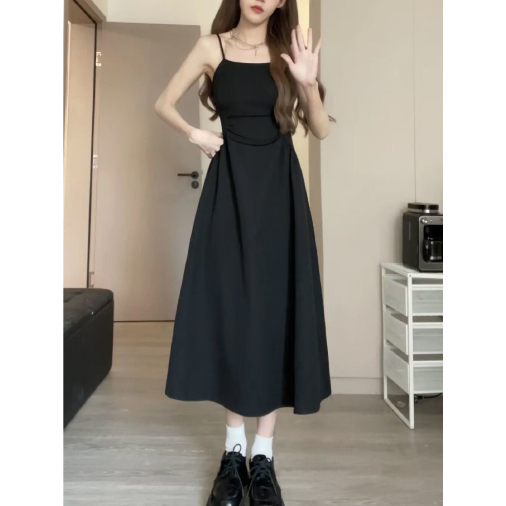 Đầm Hai Dây Dáng Ôm Dài Vừa Vặn Phong Cách Ngọt Ngào Thời Trang Xuân Hè Mới Dành Cho Bạn Nữ