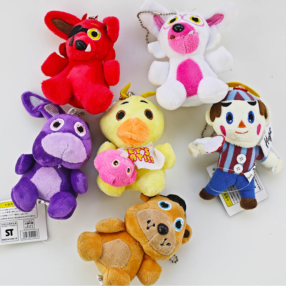 Thú Nhồi Bông Hình Nhân Vật Trong Five Nights at Freddy 'S Freddy Bonnie Chica Foxy Freddy Fazbear' S 11cm