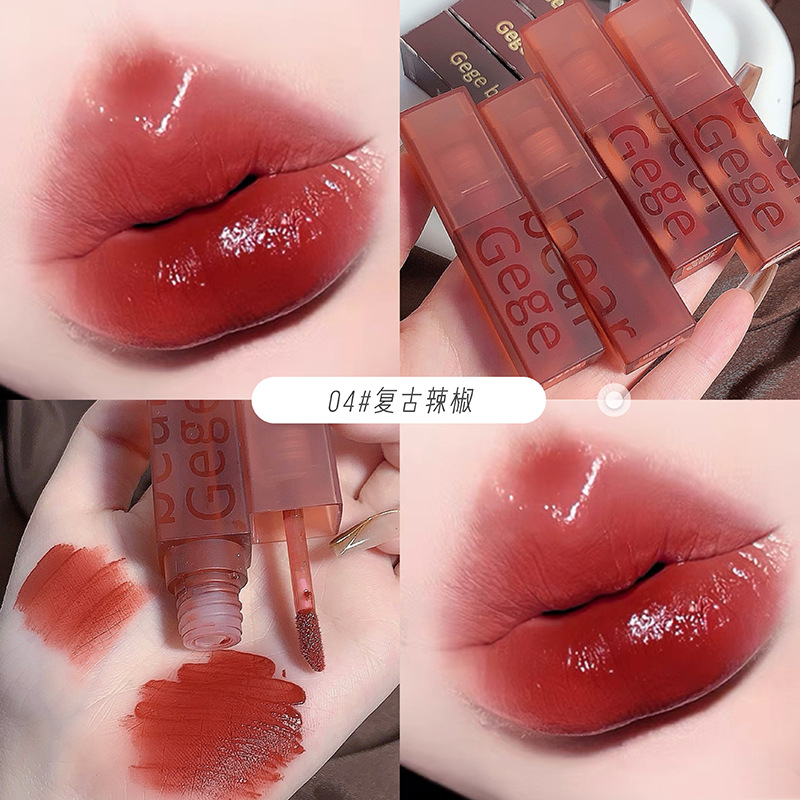 Gege Son Kem Màu Nhung Lì Sương Mờ Màu Trắng Trơn Có Thể Dùng Cho Học Sinh
