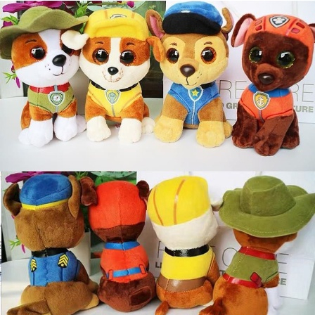 Thú Nhồi Bông Hình Chú Chó Cứu Hộ 15-30Cm Đáng Yêu Cho Bé