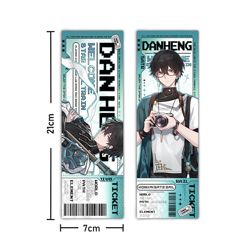 Honkai Starrail Book Mark jingliu imbibitor lunae Tấm Phim Hai Mặt laser Đánh Dấu Sách